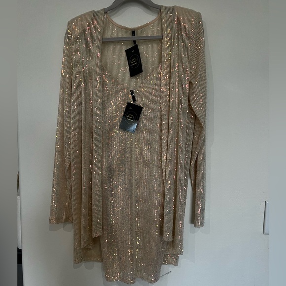 2 Piece jacket and mini dress by Blanc size L - Picture 5 of 8